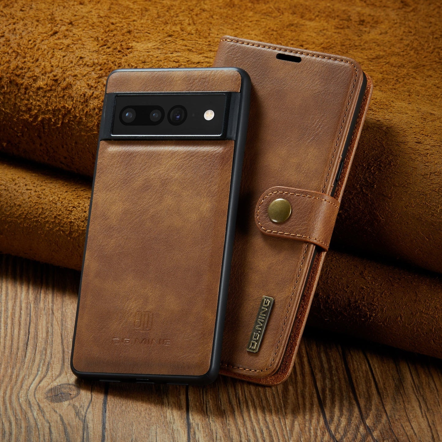 2 in 1 Detachable Flip Leather Case For Google Pixel