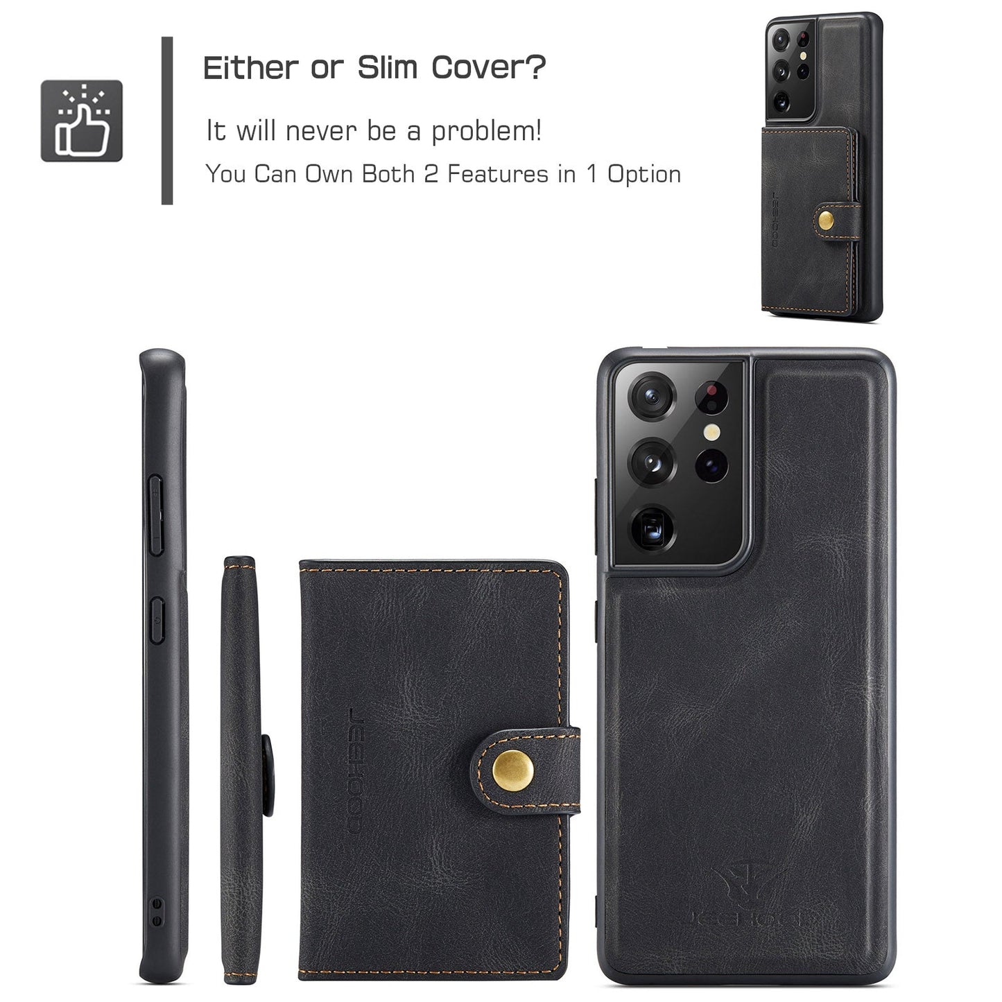 2-in-1-Magnethülle für Samsung Galaxy