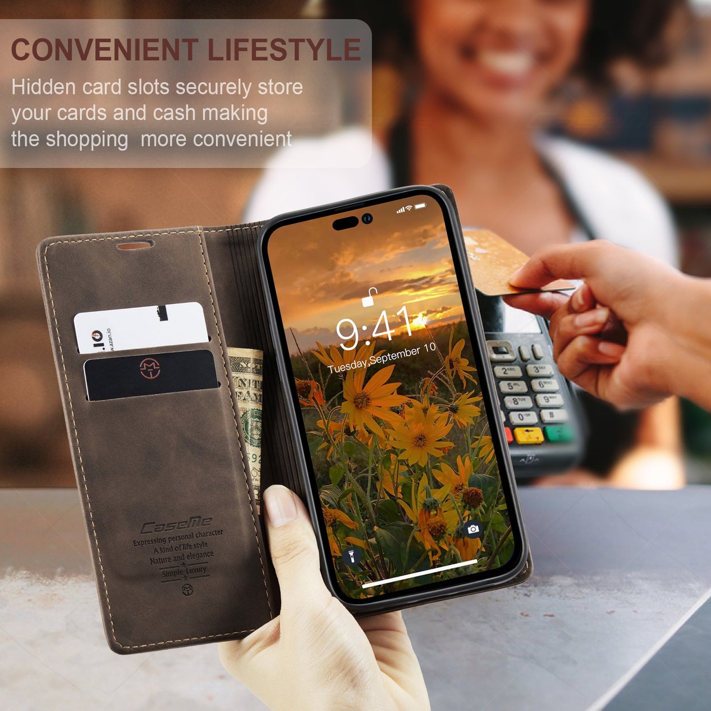 Multi-Function Retro Wallet Case for iPhone