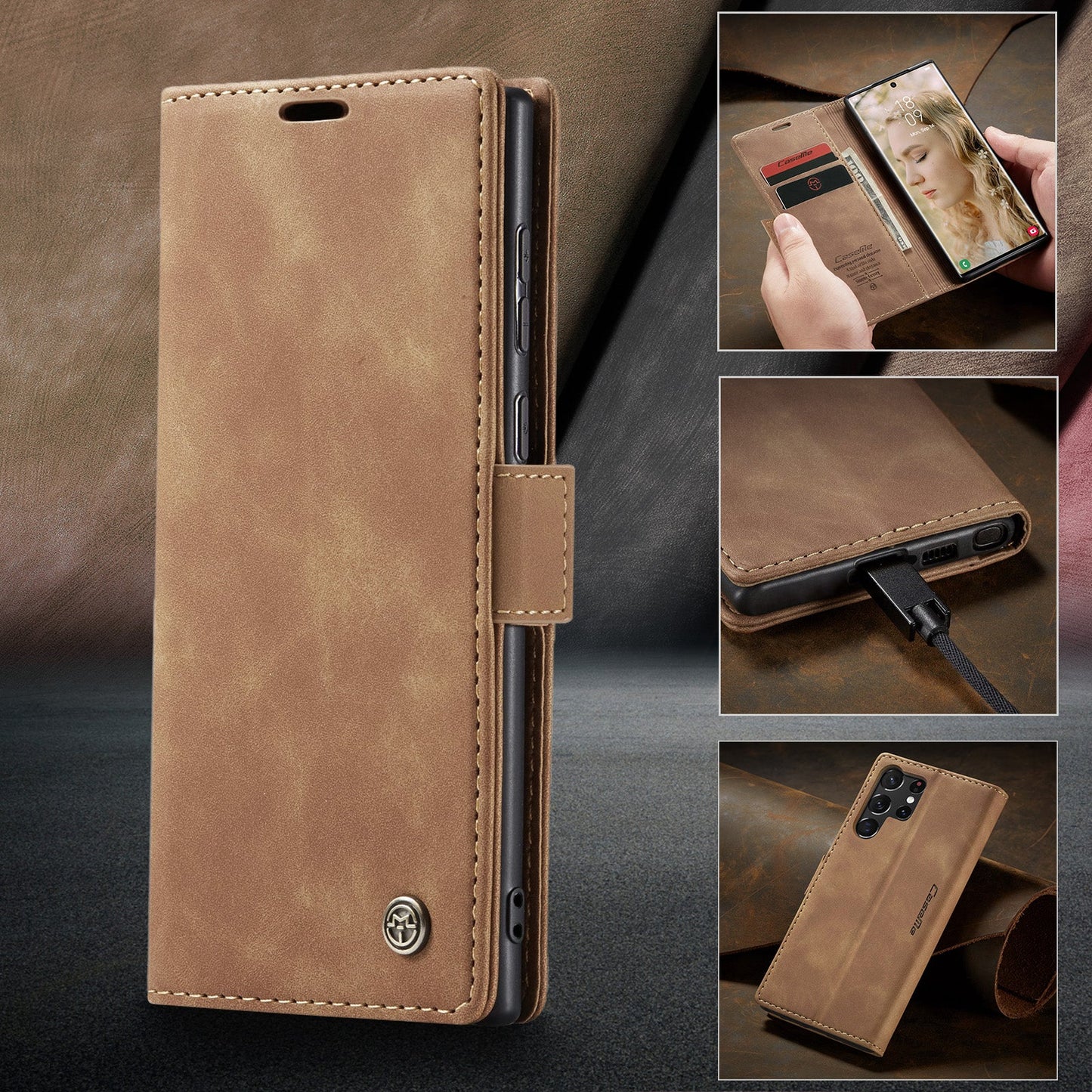 Multi-Function Retro Wallet Case for Samsung Galaxy