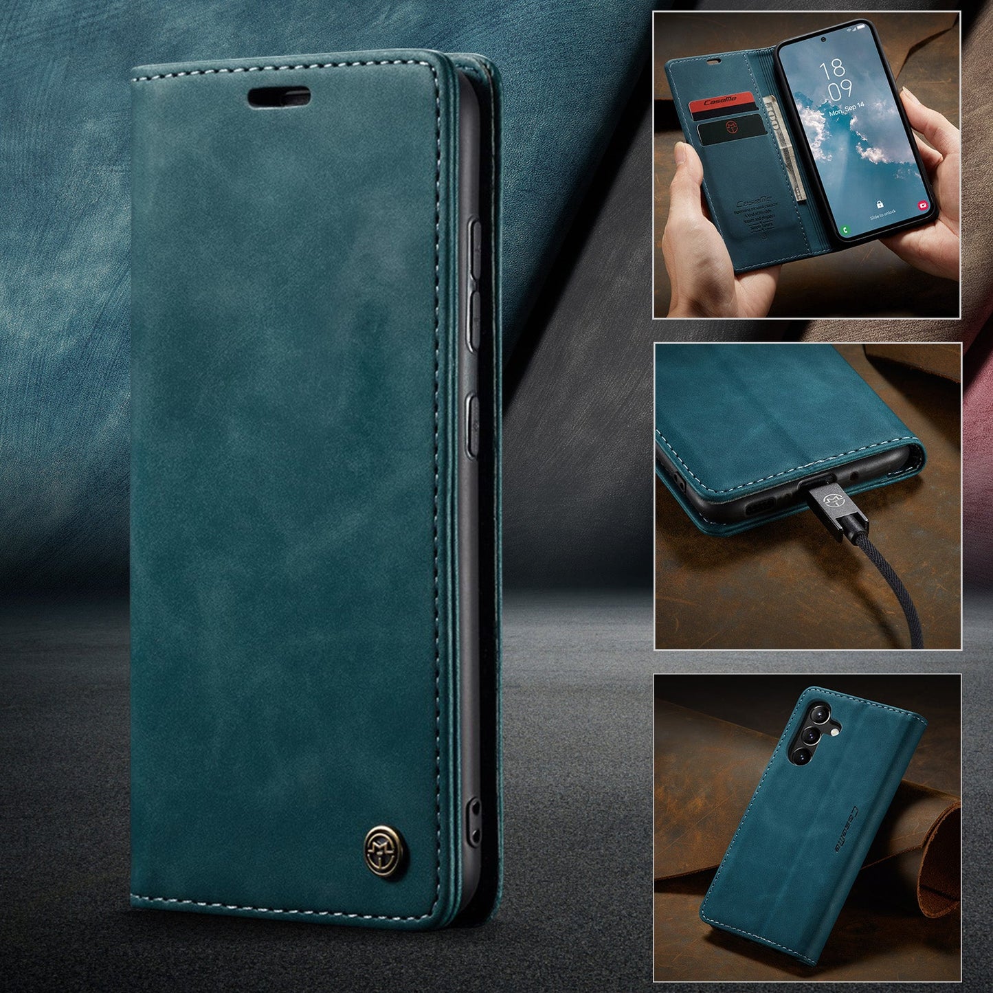 Multi-Function Retro Wallet Case for Samsung Galaxy