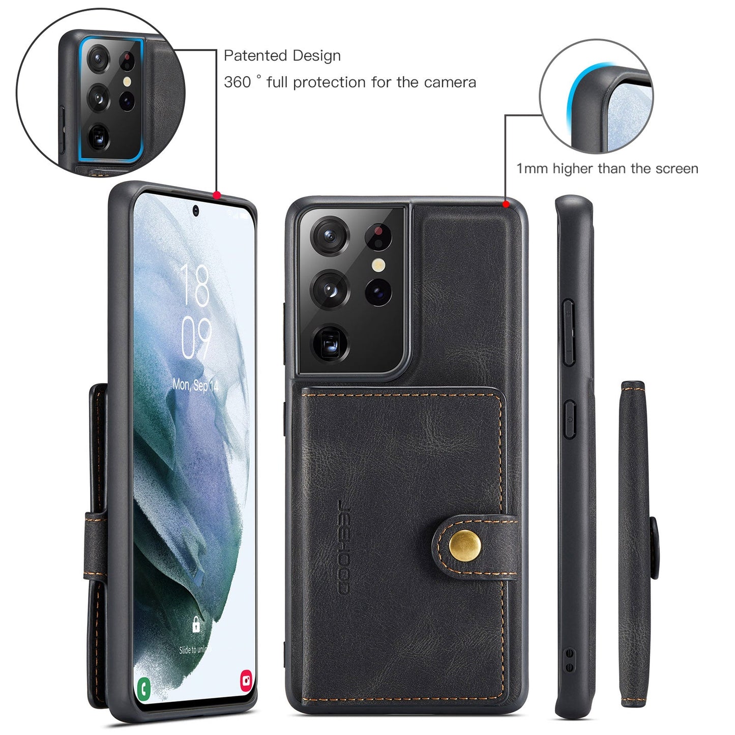 2-in-1-Magnethülle für Samsung Galaxy
