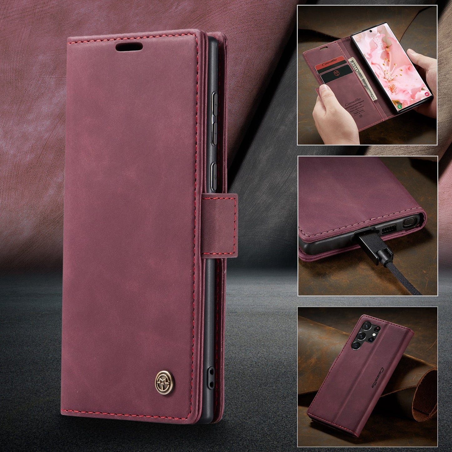 Multi-Function Retro Wallet Case for Samsung Galaxy