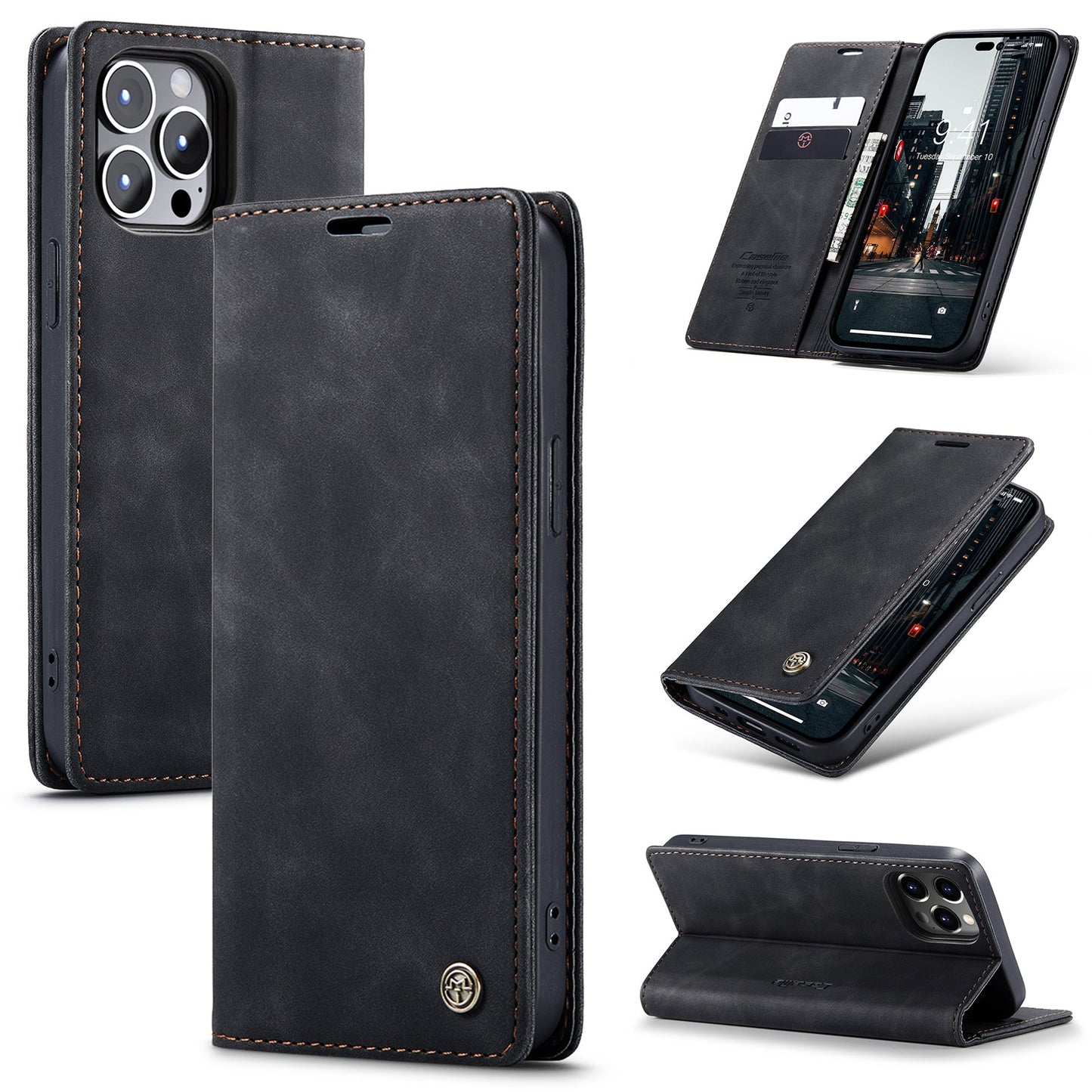 Multi-Function Retro Wallet Case for iPhone