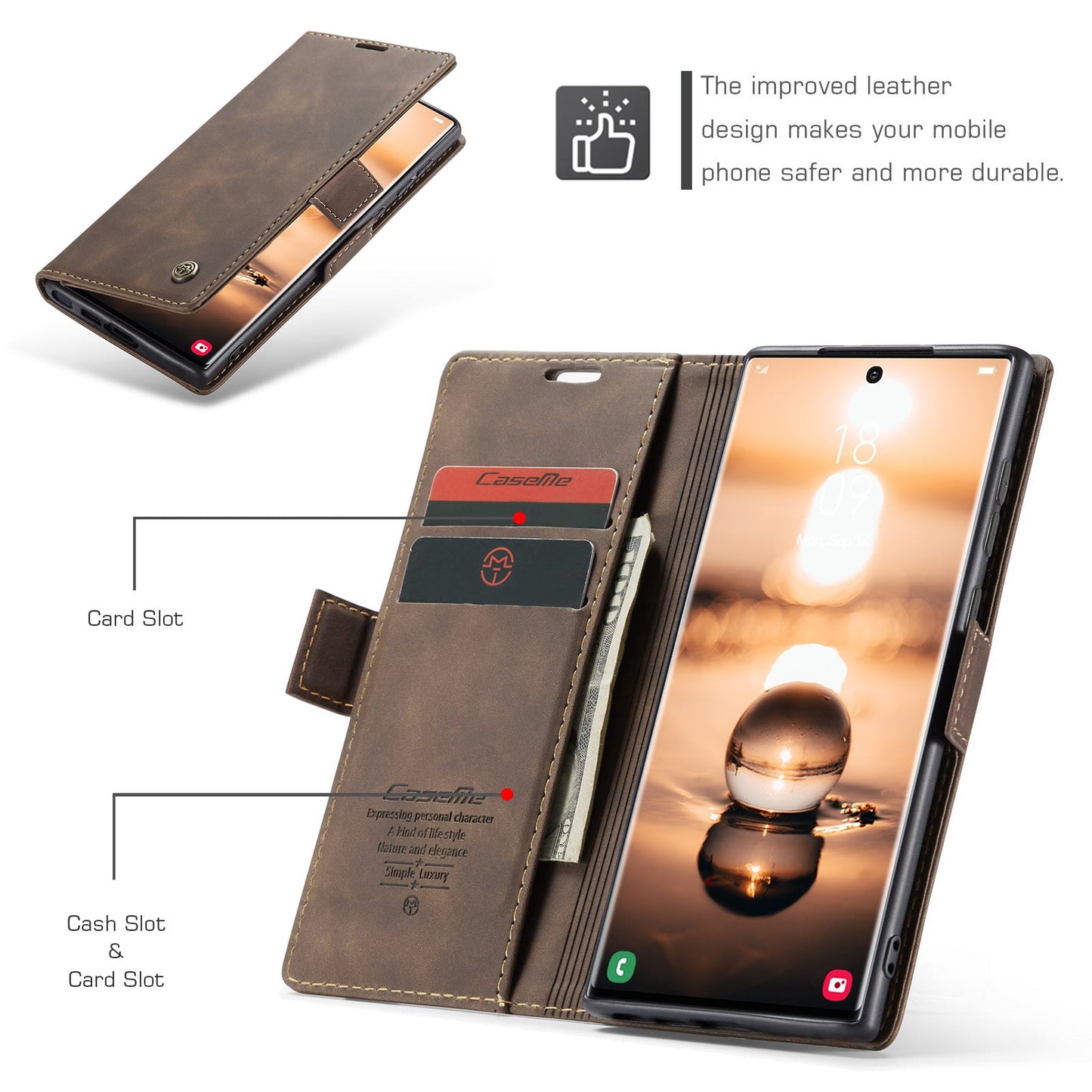 Multi-Function Retro Wallet Case for Samsung Galaxy