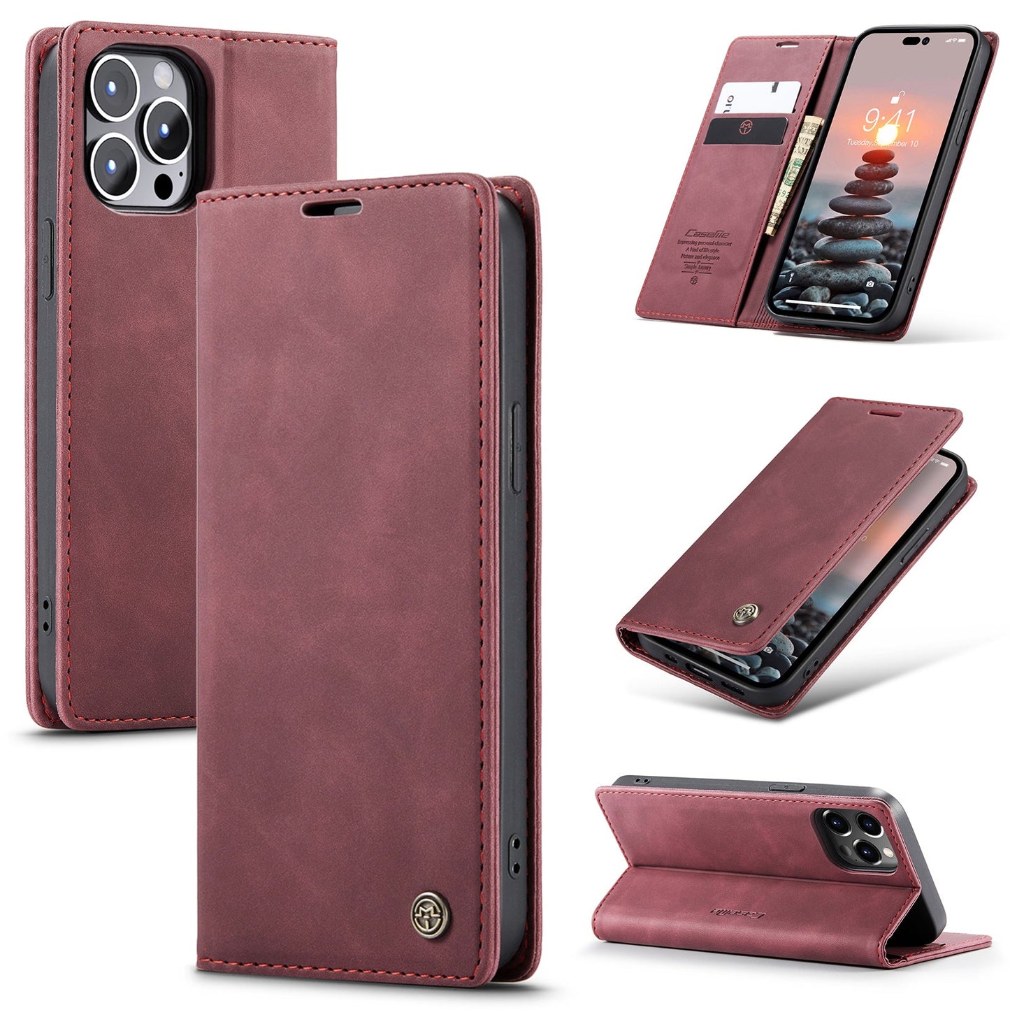 Multi-Function Retro Wallet Case for iPhone