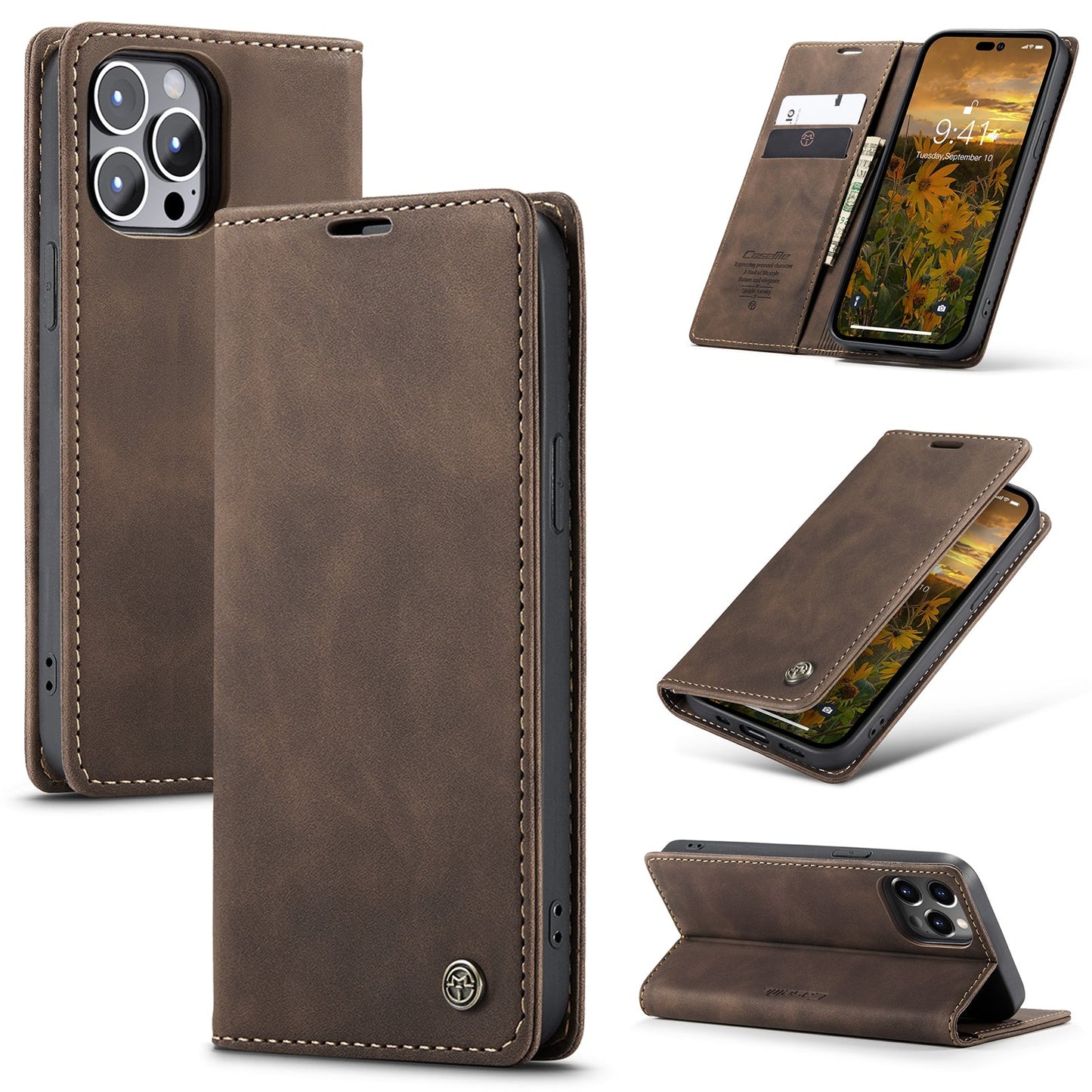 Multi-Function Retro Wallet Case for iPhone