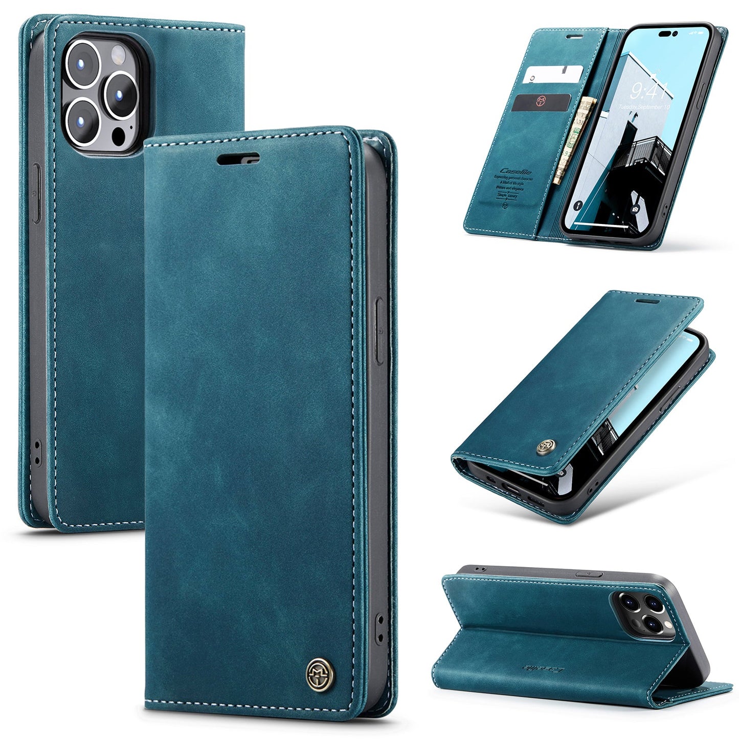 Multi-Function Retro Wallet Case for iPhone
