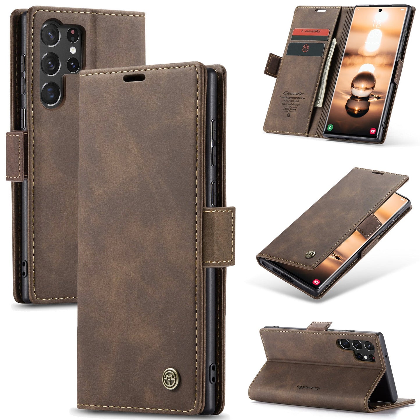Multi-Function Retro Wallet Case for Samsung Galaxy