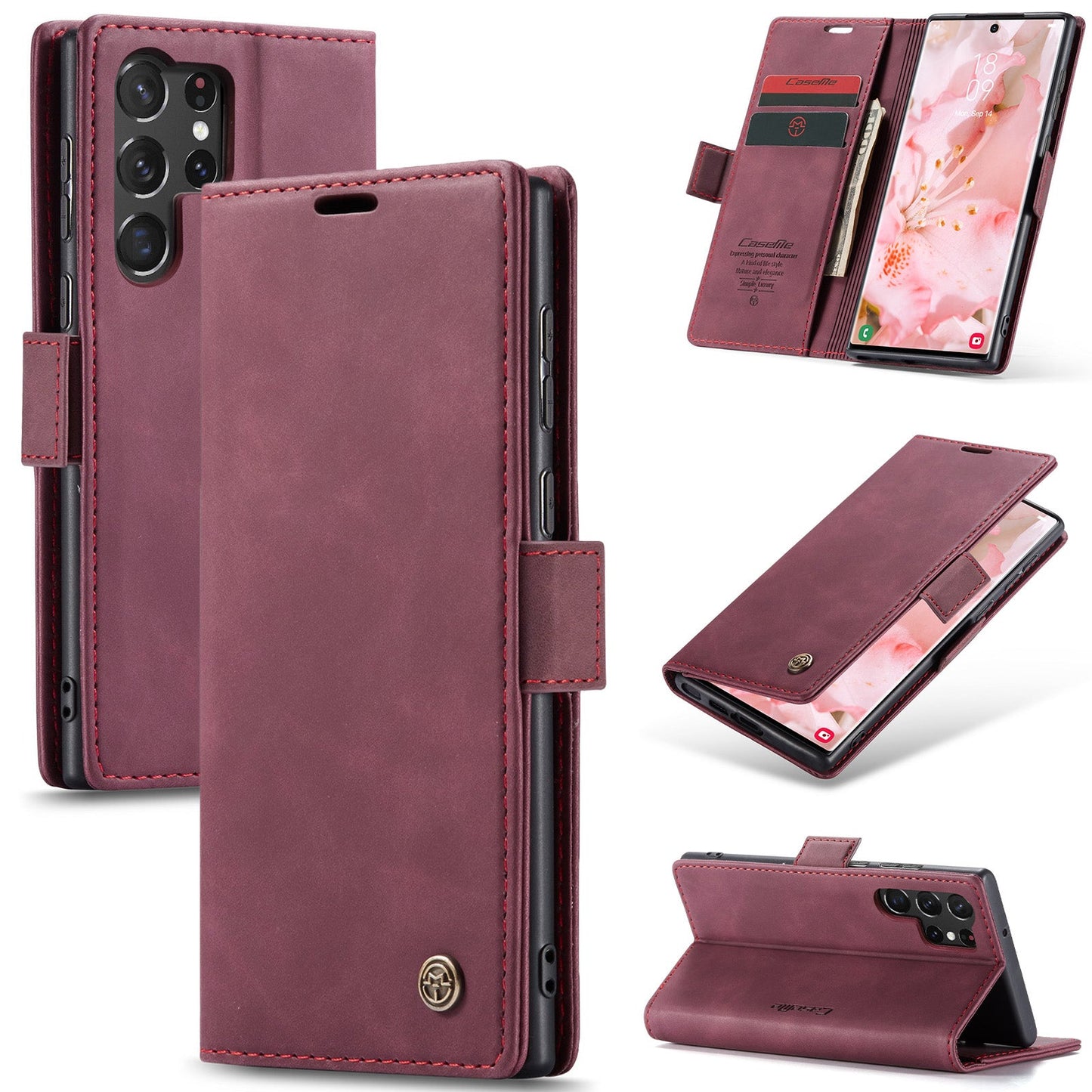 Multi-Function Retro Wallet Case for Samsung Galaxy