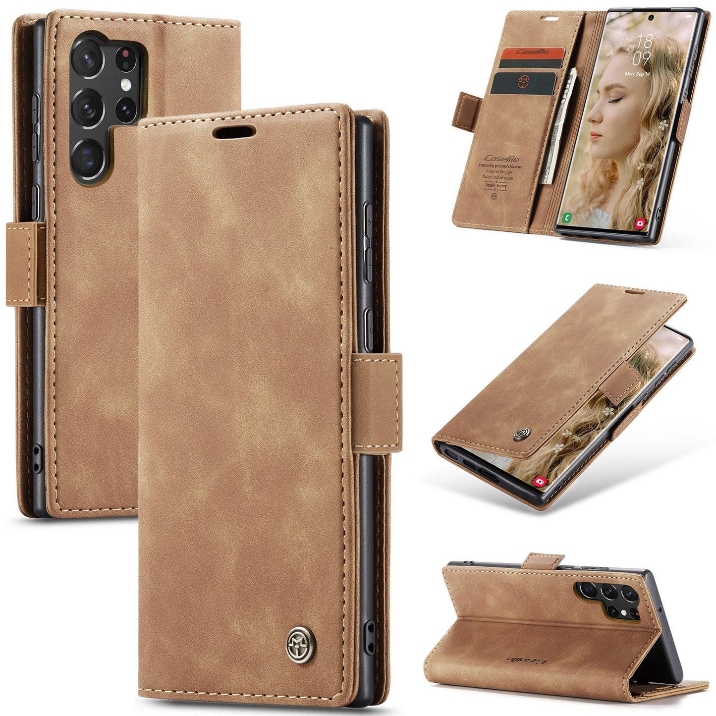 Multi-Function Retro Wallet Case for Samsung Galaxy