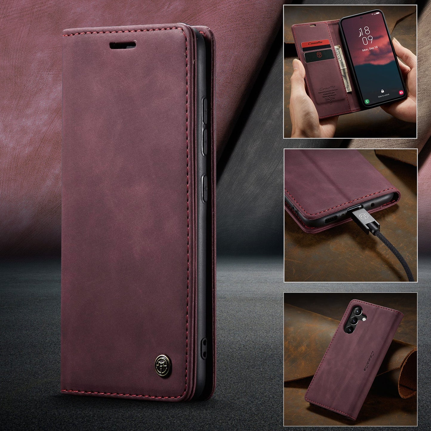 Multi-Function Retro Wallet Case for Samsung Galaxy