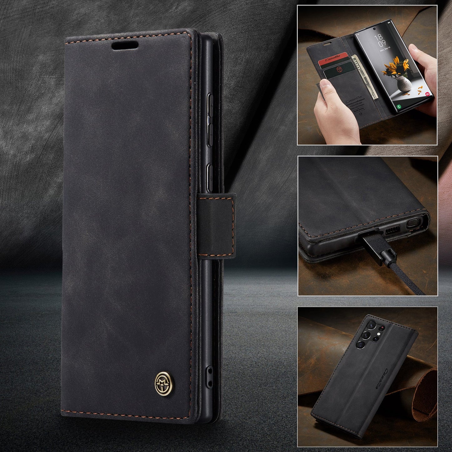 Multi-Function Retro Wallet Case for Samsung Galaxy