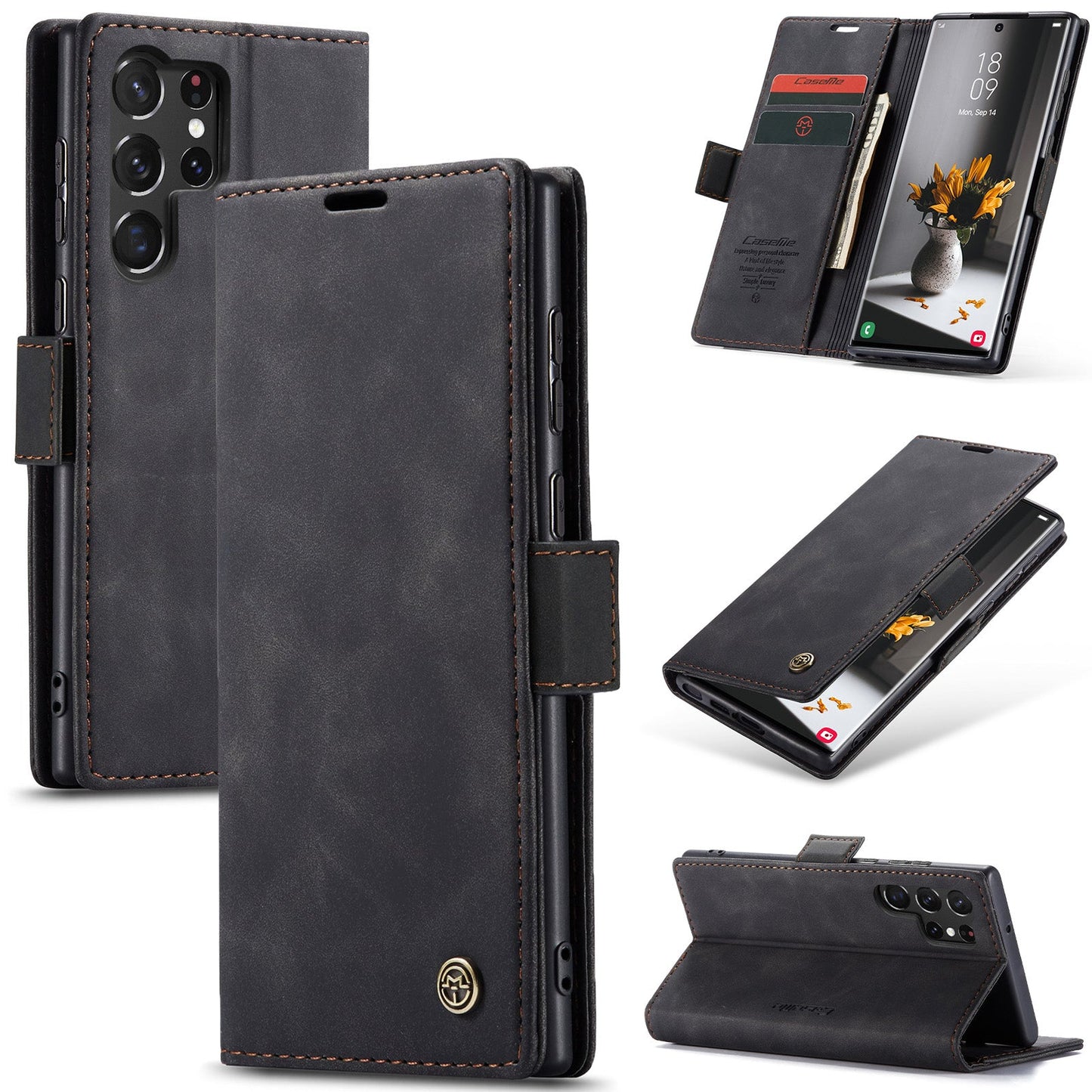 Multi-Function Retro Wallet Case for Samsung Galaxy