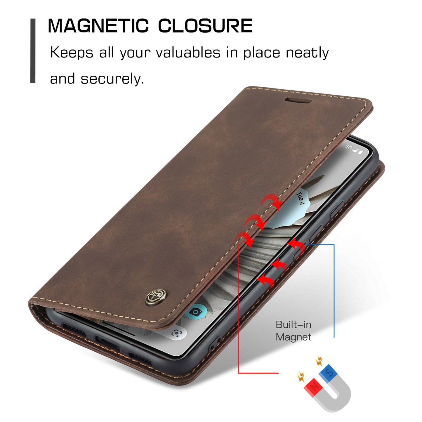 Multi-Function Retro Wallet Case for Google Pixel