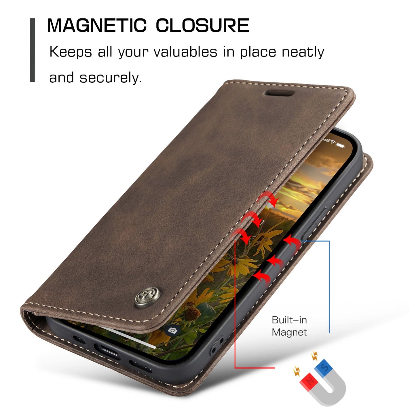 Multi-Function Retro Wallet Case for iPhone