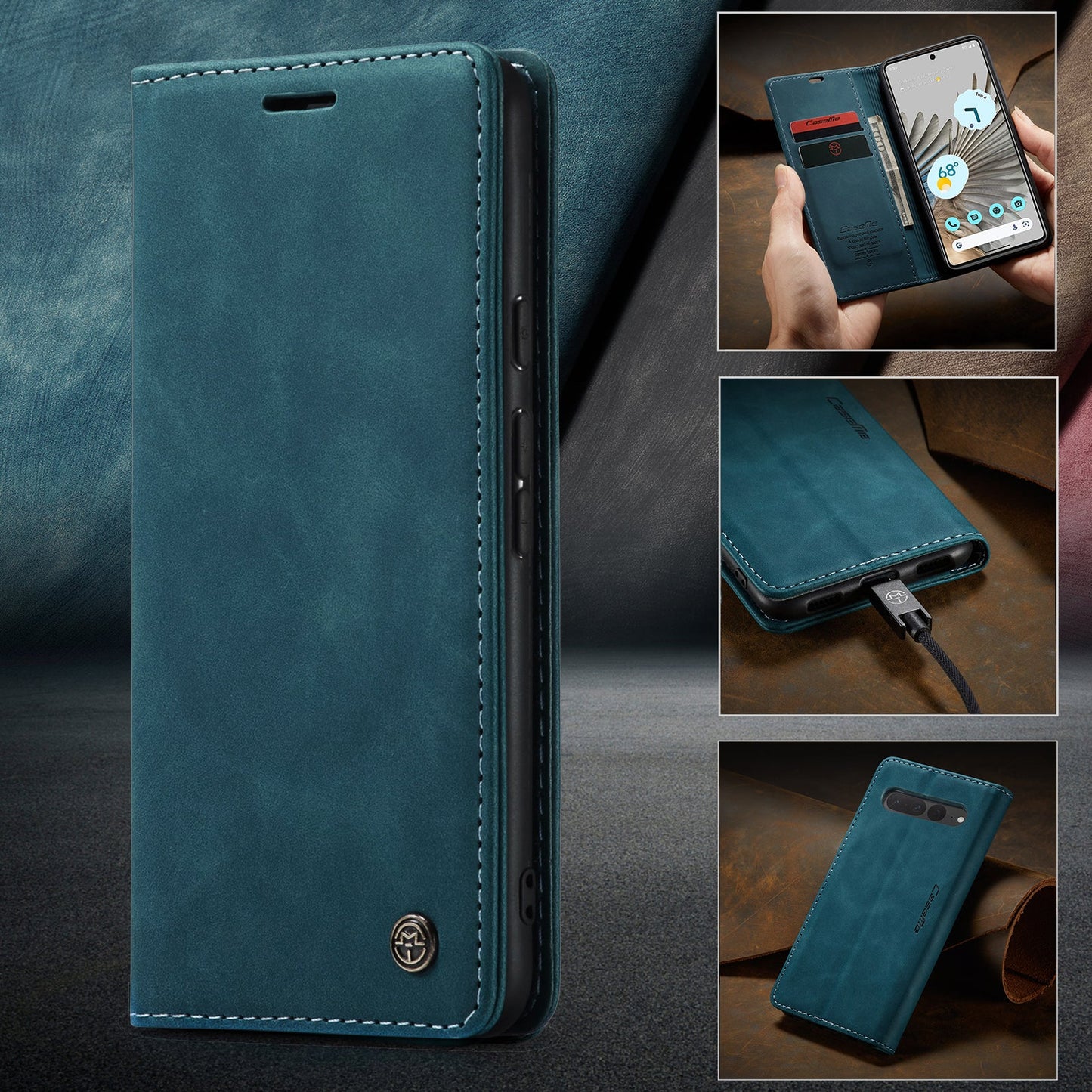 Multi-Function Retro Wallet Case for Google Pixel