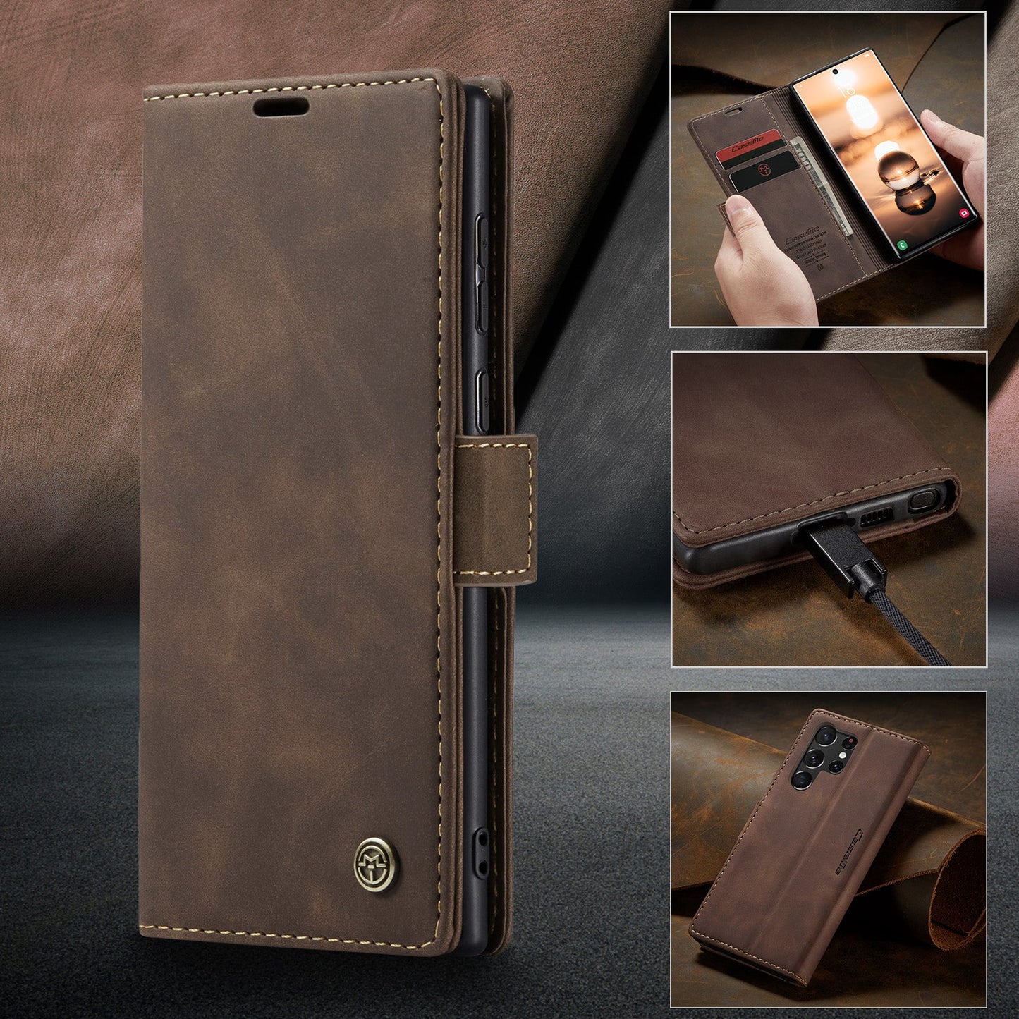 Multi-Function Retro Wallet Case for Samsung Galaxy