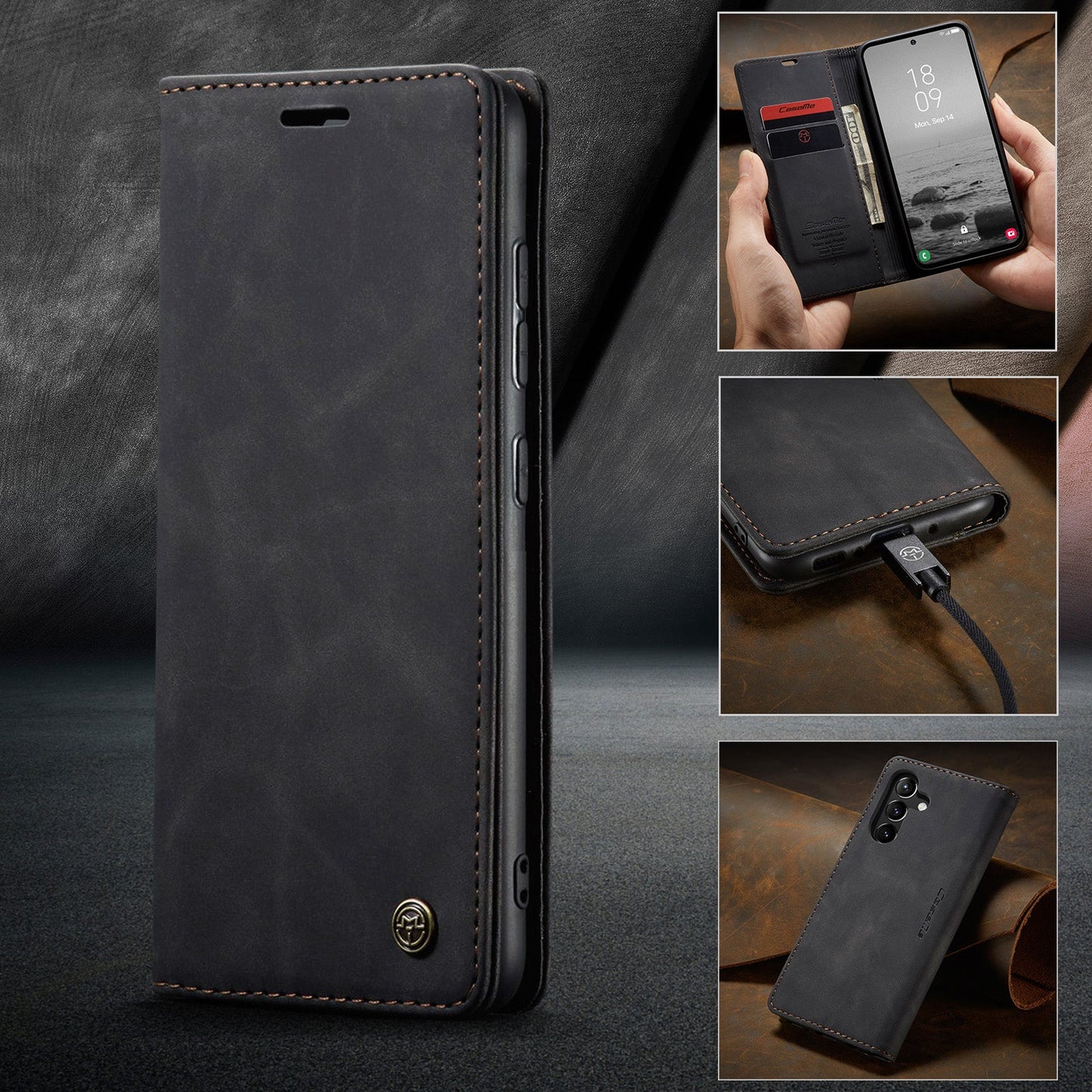Multi-Function Retro Wallet Case for Samsung Galaxy