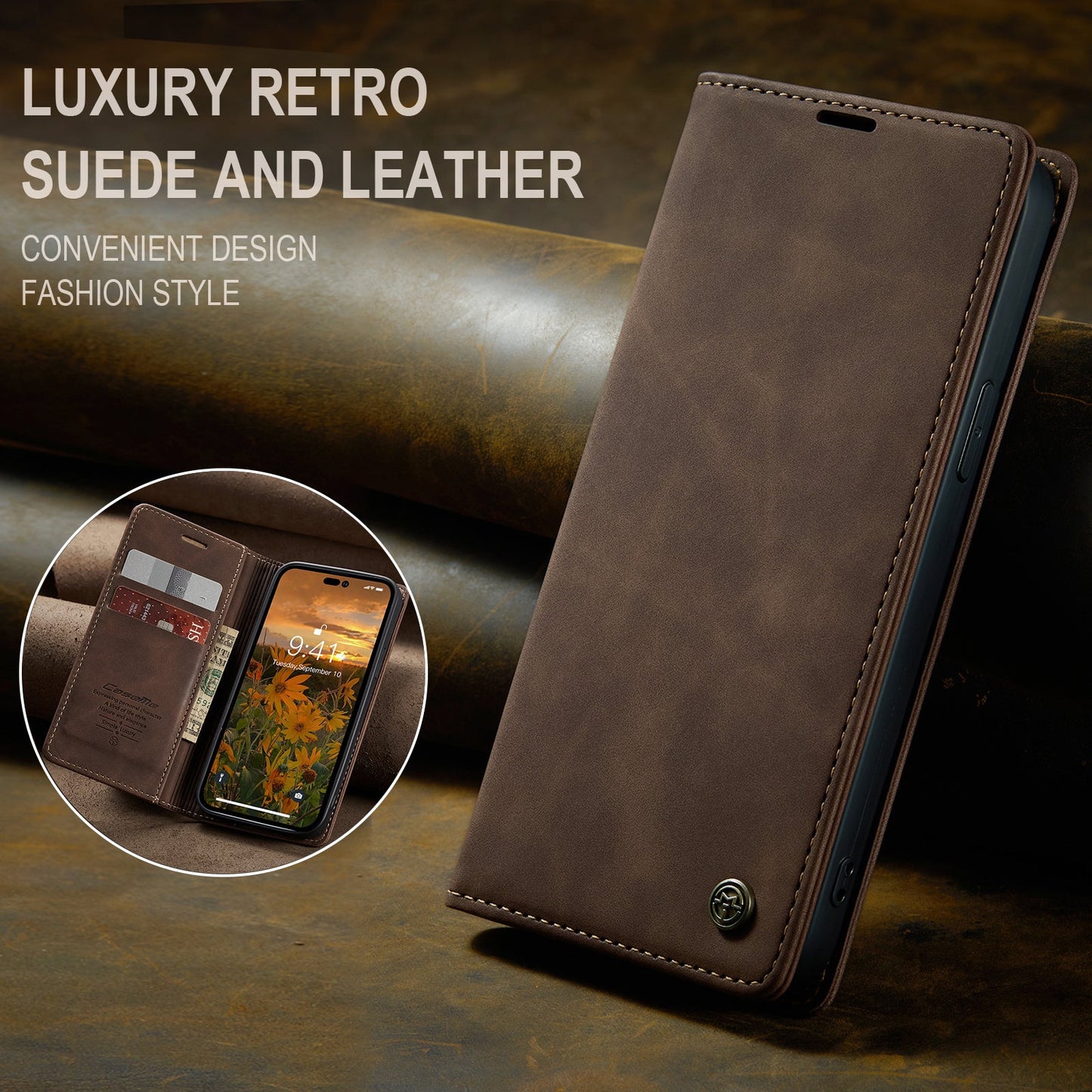 Multi-Function Retro Wallet Case for iPhone