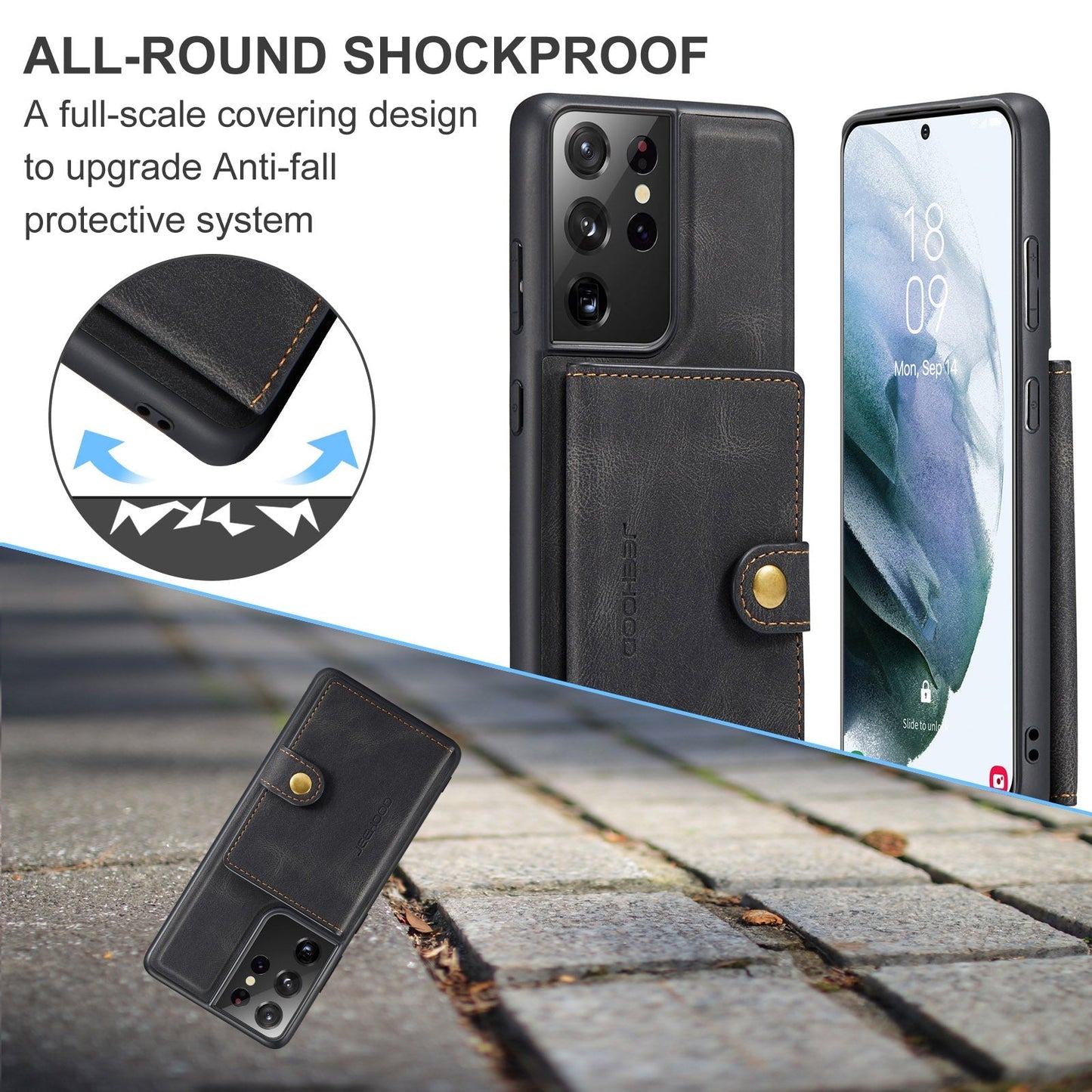 2-in-1-Magnethülle für Samsung Galaxy
