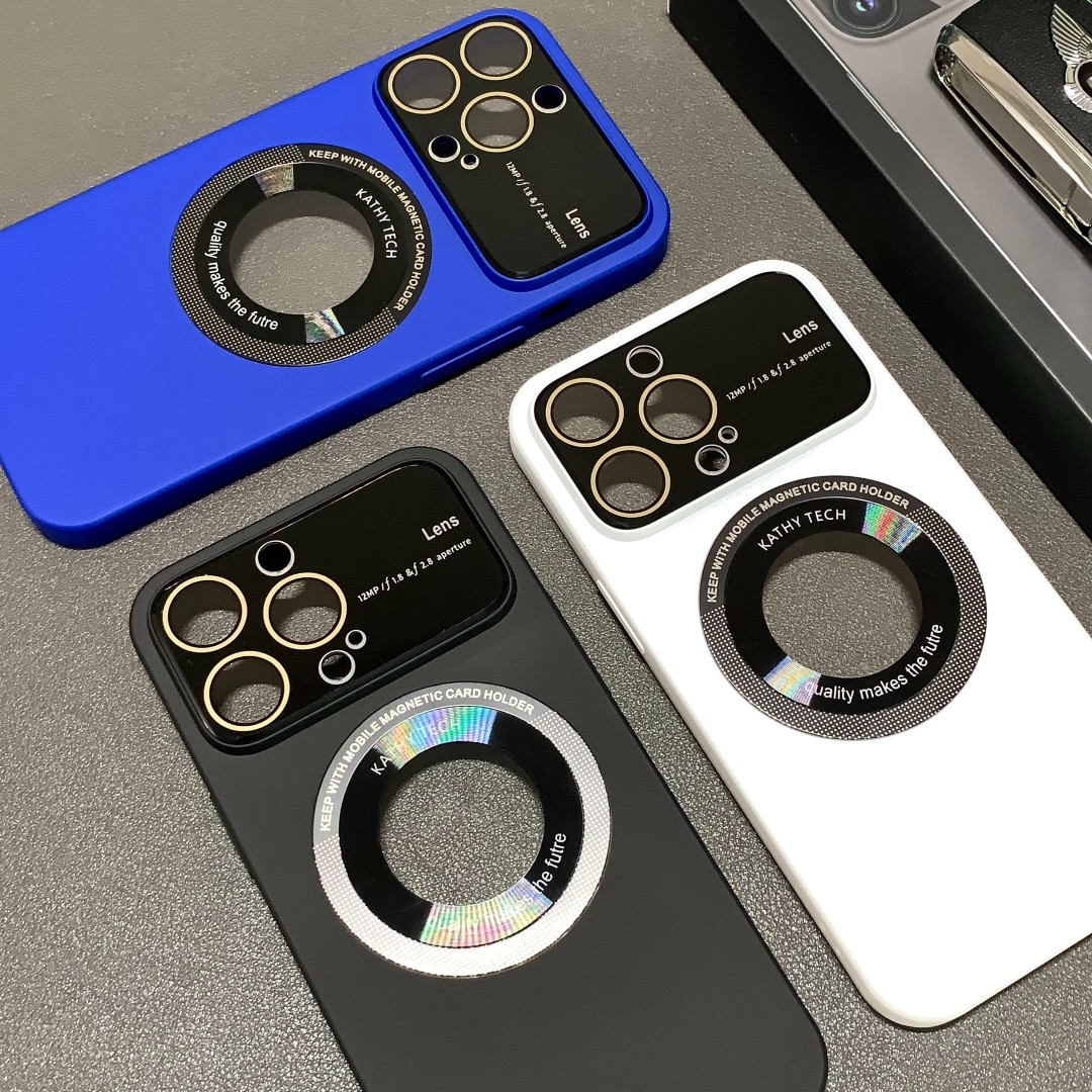 Magsafe Magnetic Wireless Charging Phone Case With Lens Protector And Transparent Logo Window