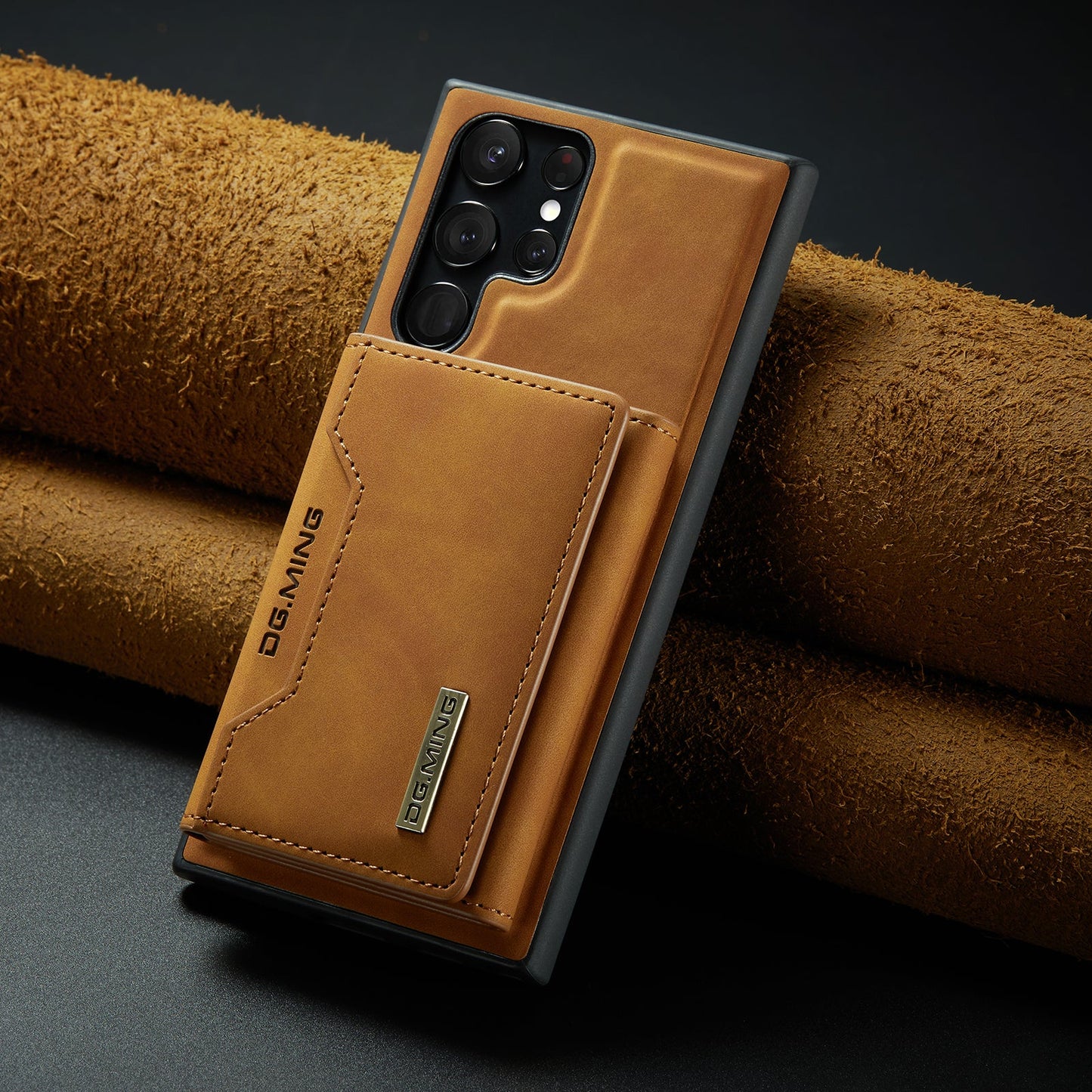 2-in-1 abnehmbare Leder-Brieftaschenhülle für Samsung Galaxy