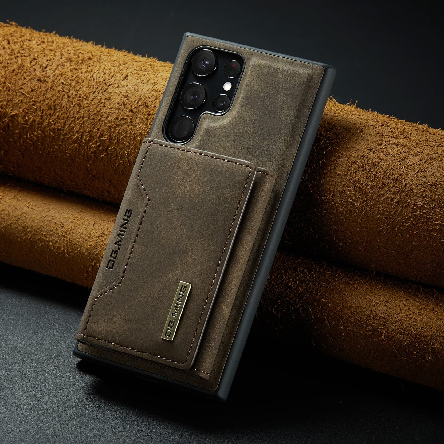 2-in-1 abnehmbare Leder-Brieftaschenhülle für Samsung Galaxy