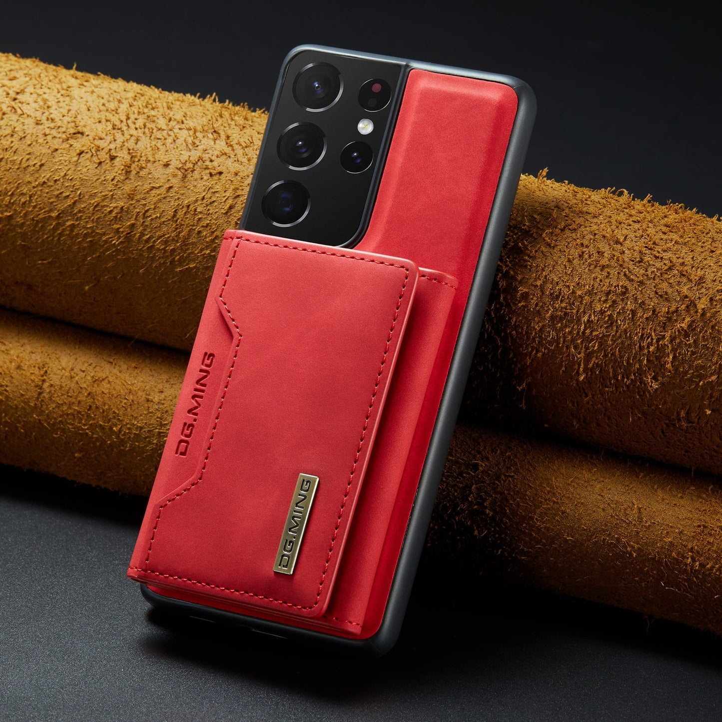 2-in-1 abnehmbare Leder-Brieftaschenhülle für Samsung Galaxy