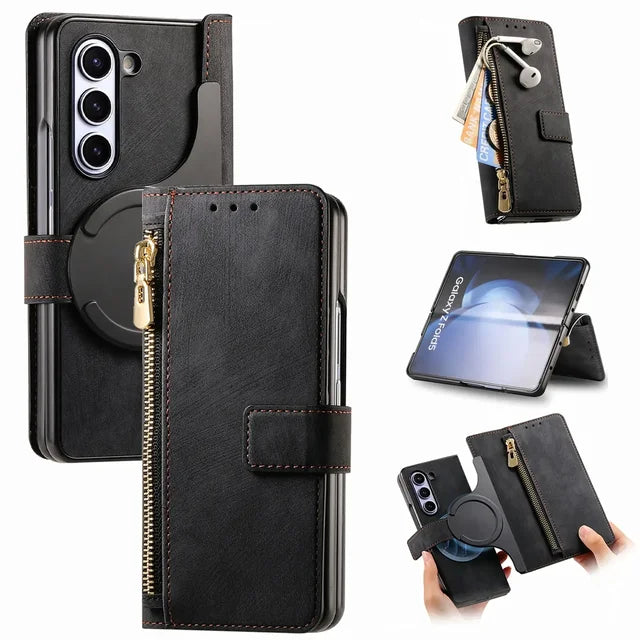 RFID 2-in-1 Detachable Wallet Magnetic Case for Samsung Galaxy Z Fold