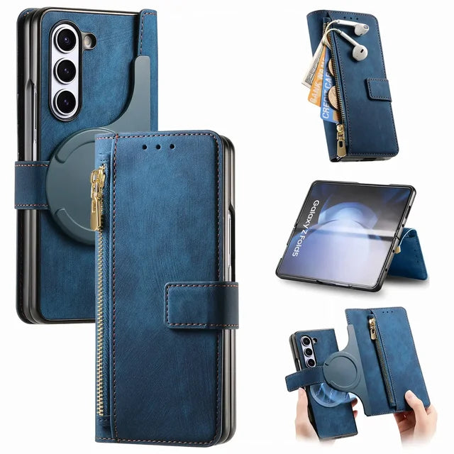 RFID 2-in-1 Detachable Wallet Magnetic Case for Samsung Galaxy Z Fold