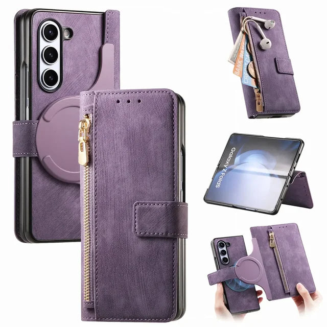 RFID 2-in-1 Detachable Wallet Magnetic Case for Samsung Galaxy Z Fold
