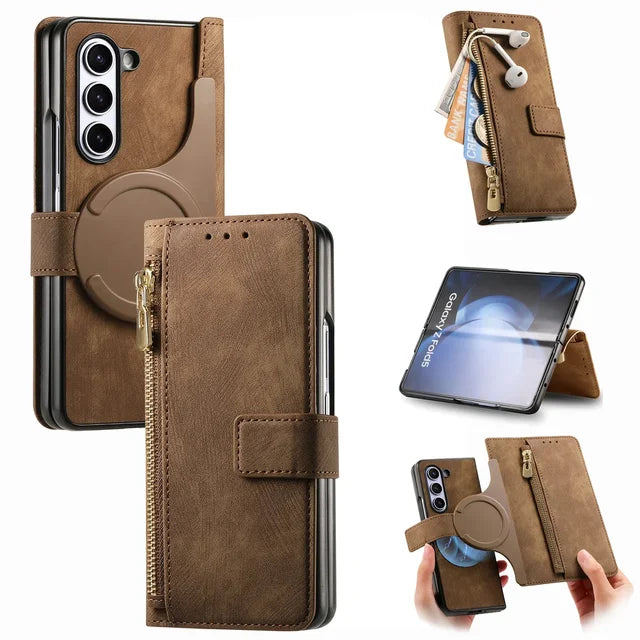 RFID 2-in-1 Detachable Wallet Magnetic Case for Samsung Galaxy Z Fold
