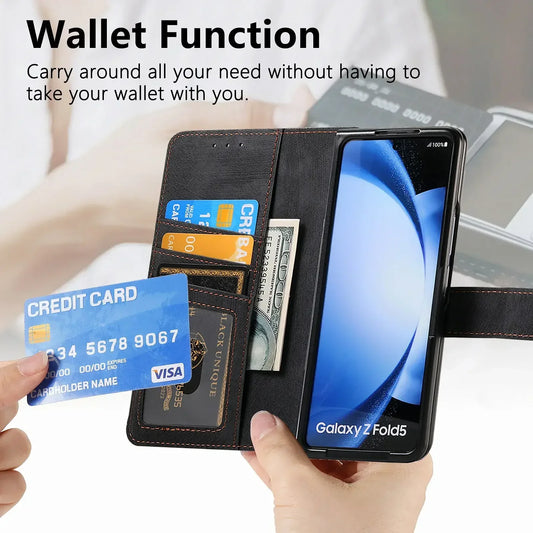 RFID 2-in-1 Detachable Wallet Magnetic Case for Samsung Galaxy Z Fold