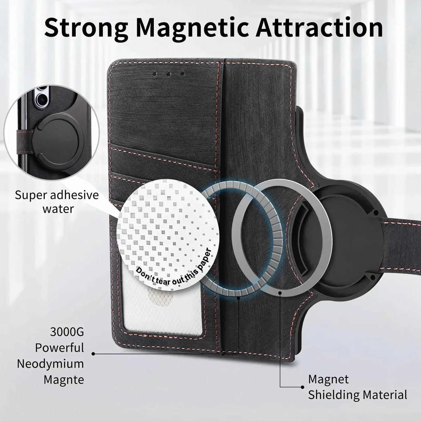 RFID 2-in-1 Detachable Wallet Magnetic Case for Samsung Galaxy Z Fold