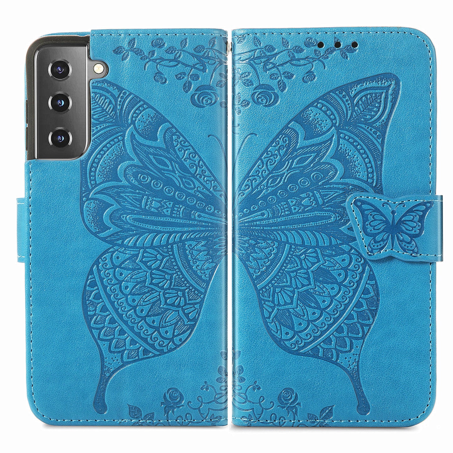 2-in-1 abnehmbare Leder-Brieftaschenhülle für Samsung Galaxy