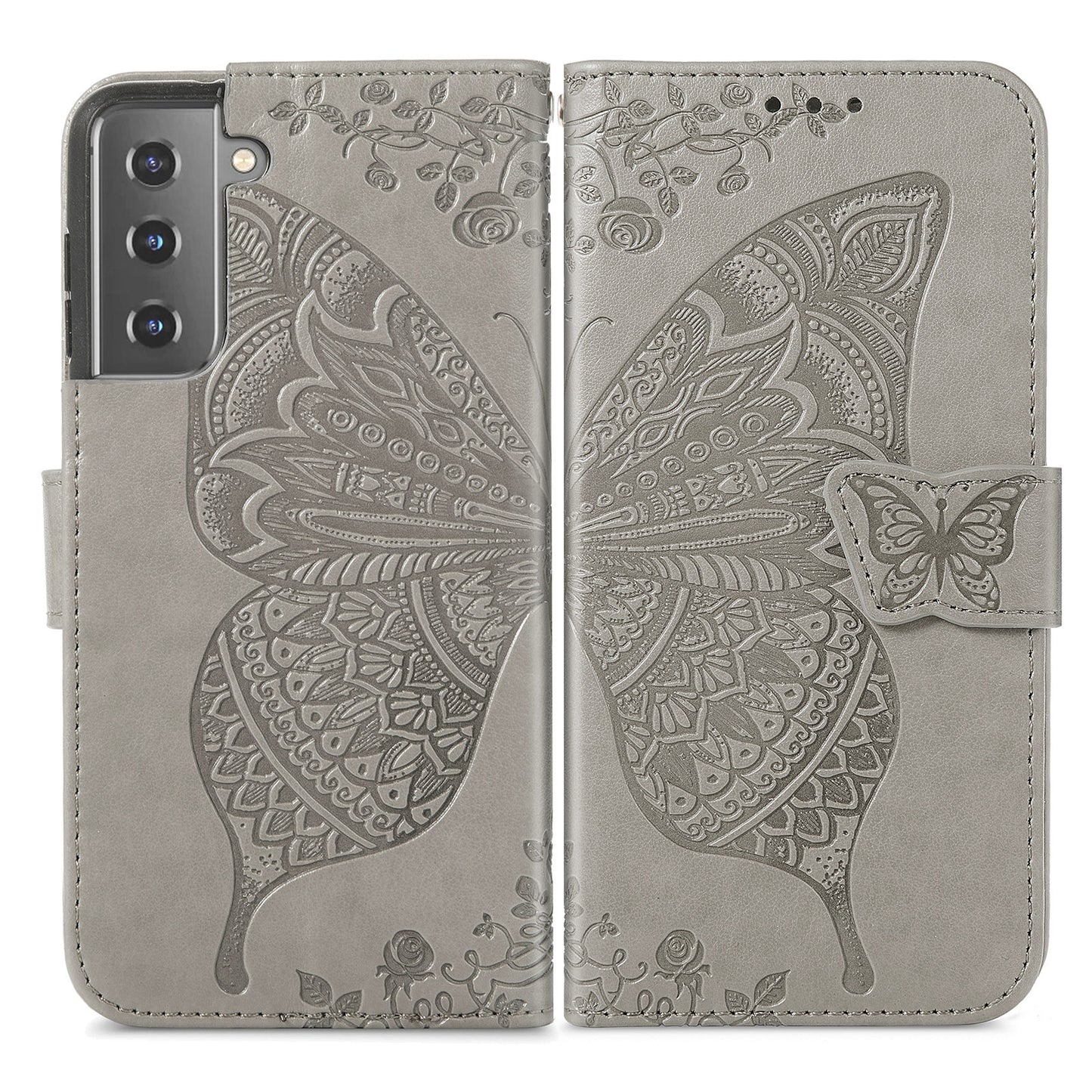 2-in-1 abnehmbare Leder-Brieftaschenhülle für Samsung Galaxy