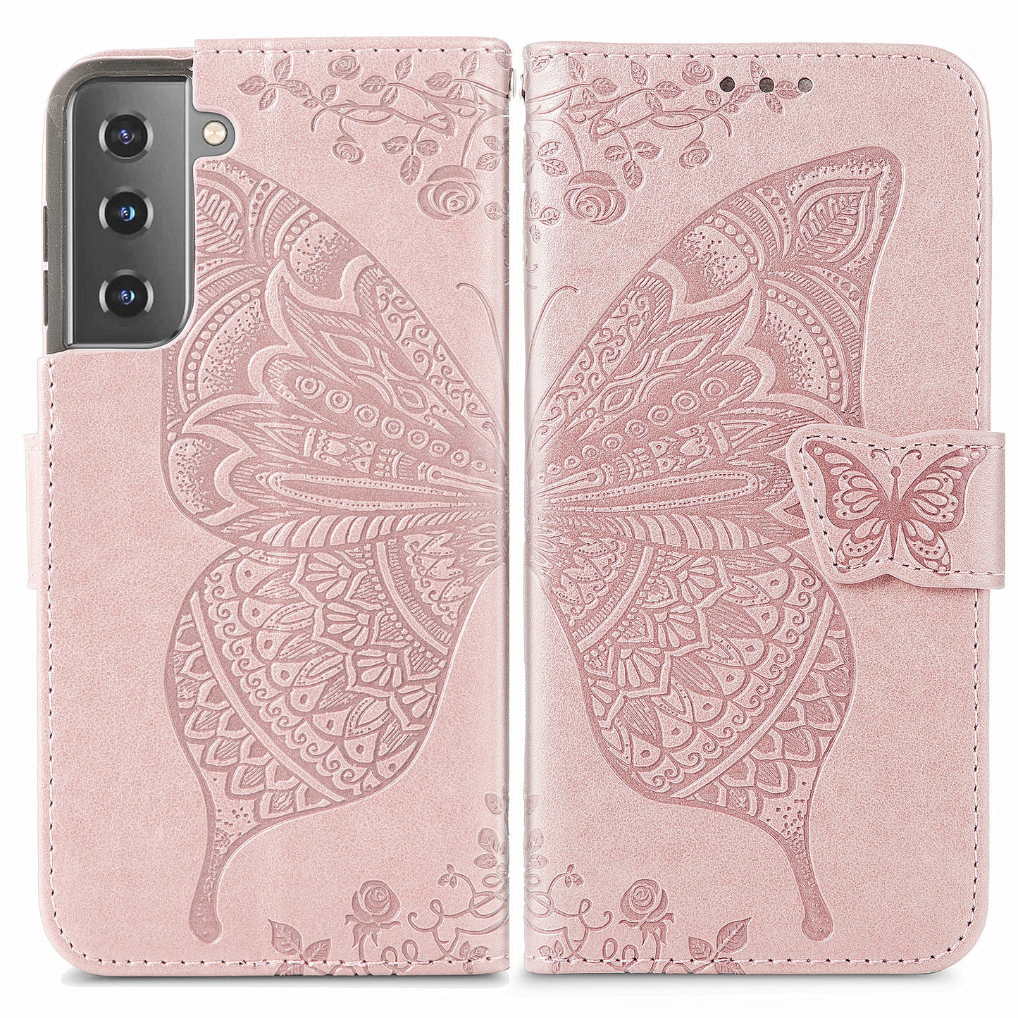 2-in-1 abnehmbare Leder-Brieftaschenhülle für Samsung Galaxy