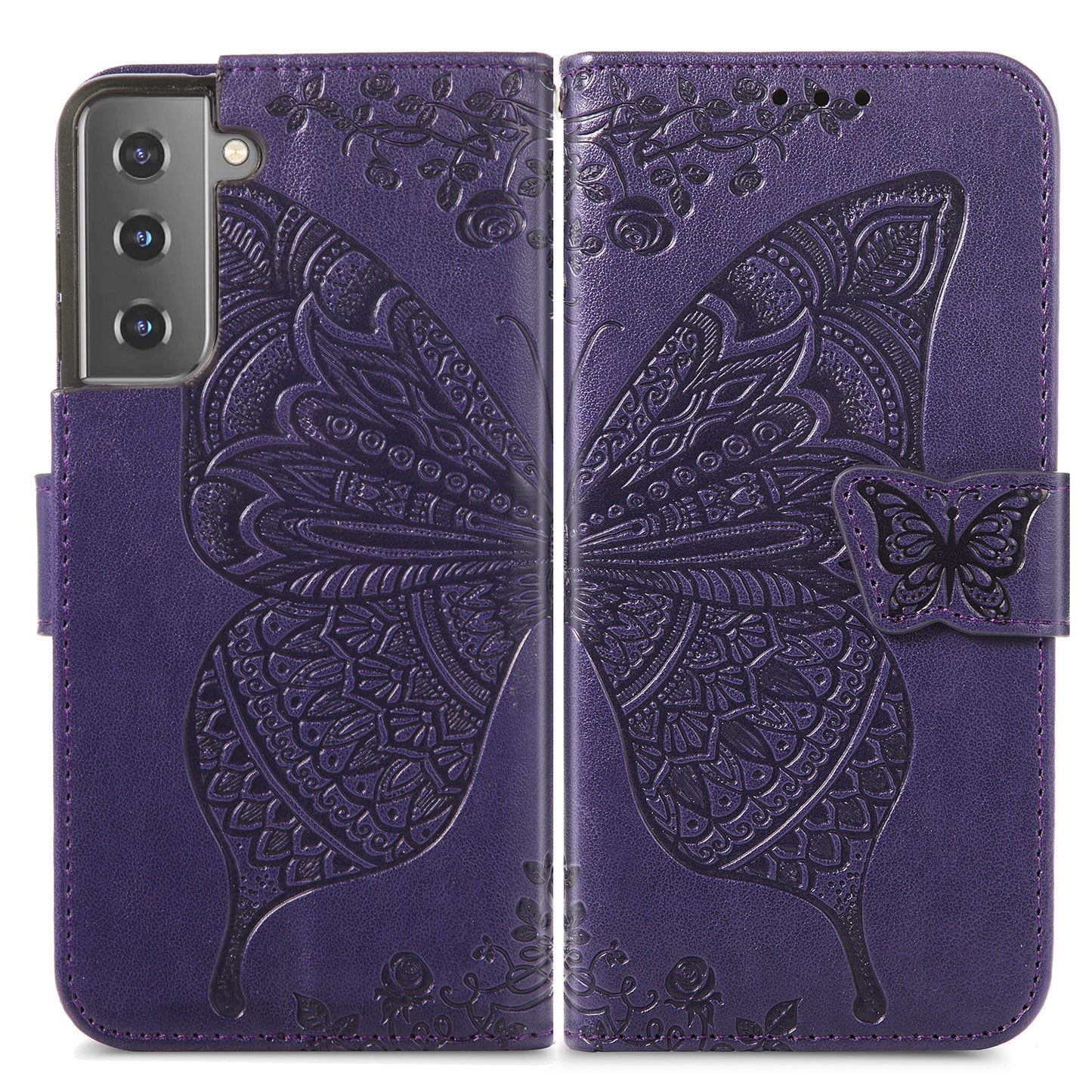 2-in-1 abnehmbare Leder-Brieftaschenhülle für Samsung Galaxy