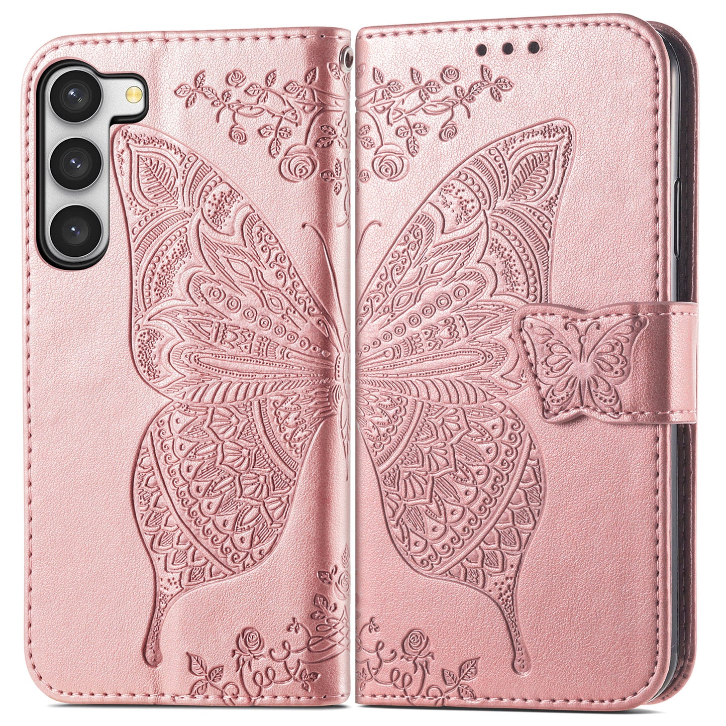 2-in-1 abnehmbare Leder-Brieftaschenhülle für Samsung Galaxy