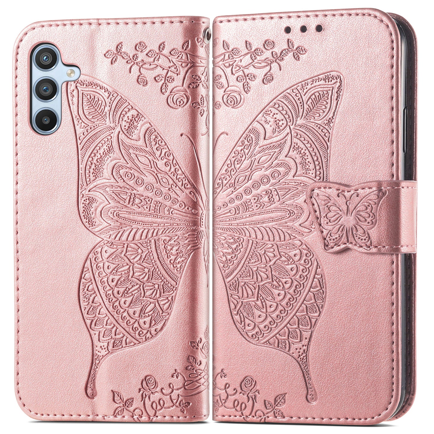 2-in-1 abnehmbare Leder-Brieftaschenhülle für Samsung Galaxy