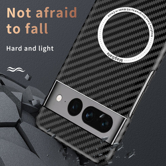 Ultra-thin Carbon Fiber Style Magnetic Case for Google Pixel
