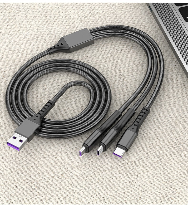 3-in-1 Fast Charging 5A Phone Cable
