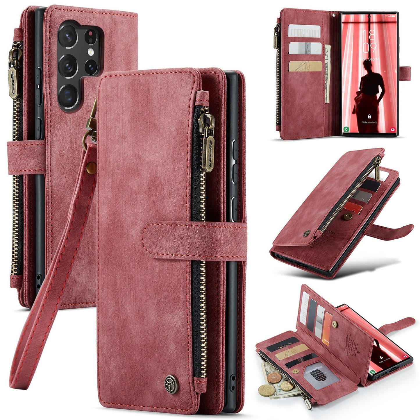 3-in-1 Functionality Durable Wallet Case for Samsung Galaxy