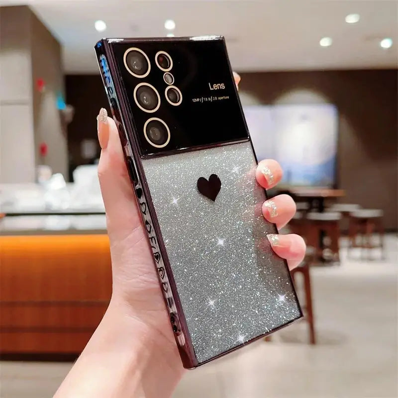 Fashion Gradient Glitter Plating Phone Case for Samsung Galaxy