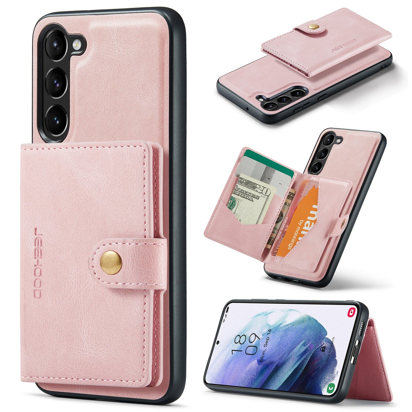 2 in 1 Magnetic Wallet Case For Samsung Galaxy A