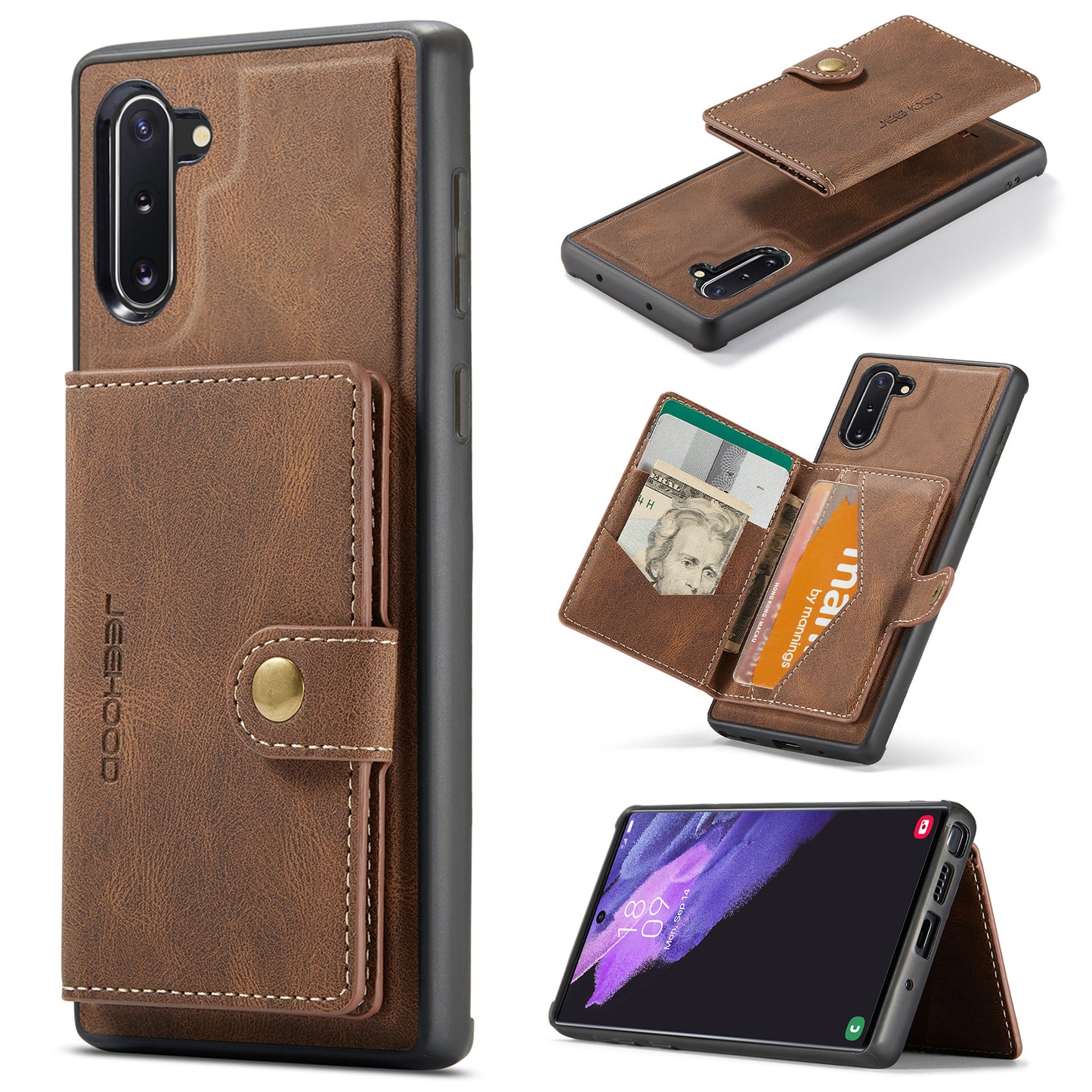 2 in 1 Magnetic Wallet Case For Samsung Galaxy A