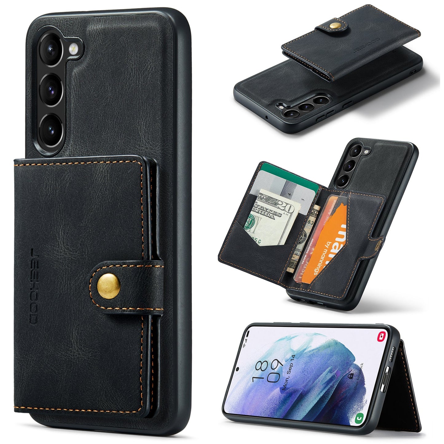 2 in 1 Magnetic Wallet Case For Samsung Galaxy A