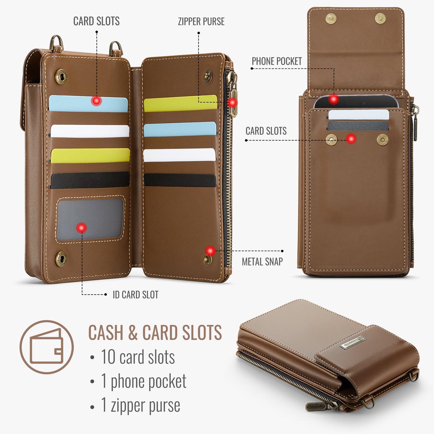 Luxury RFID Crossbody Phone Bag