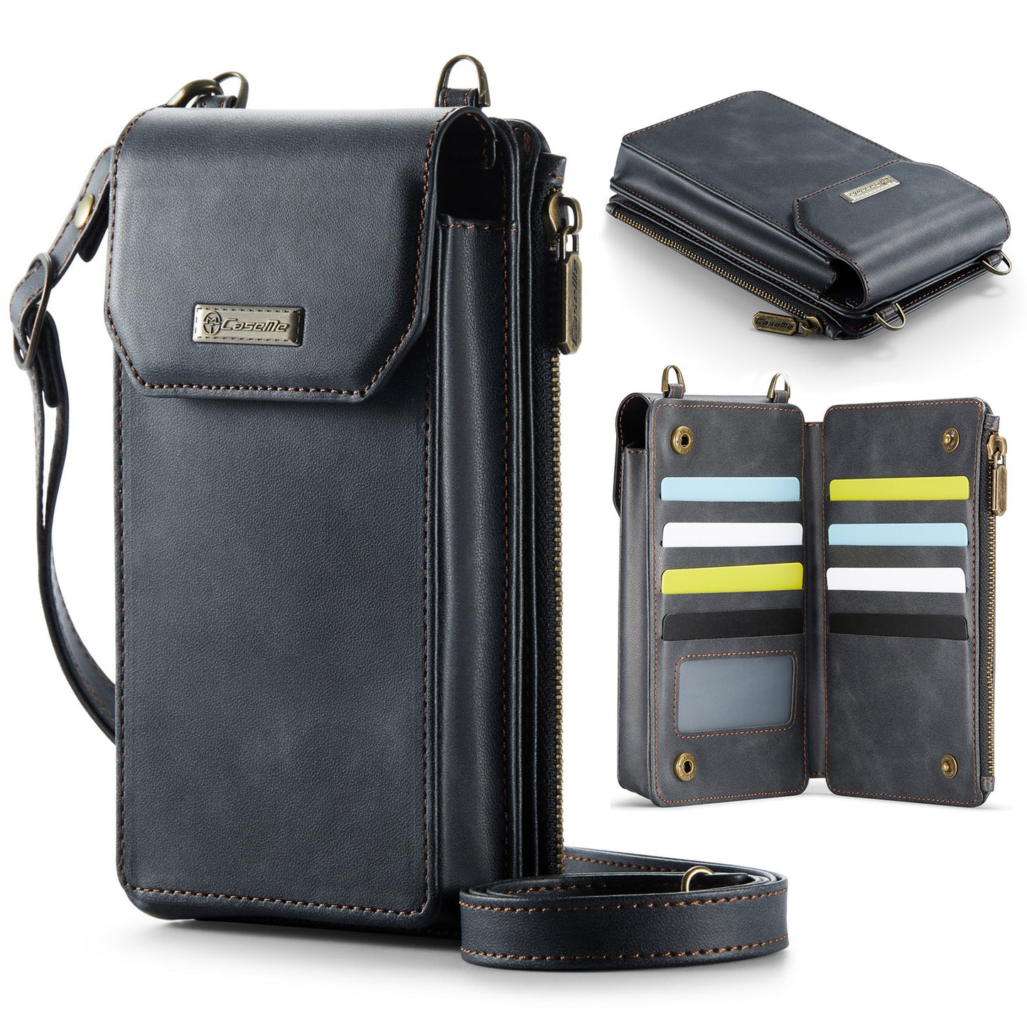 RFID Blocking Crossbody Phone Wallet